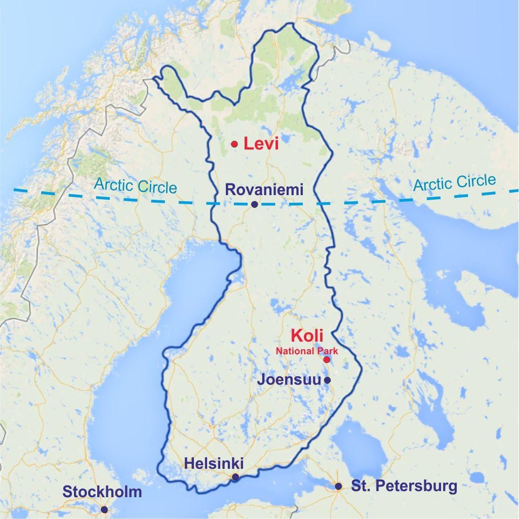 Fínskom levi mapu