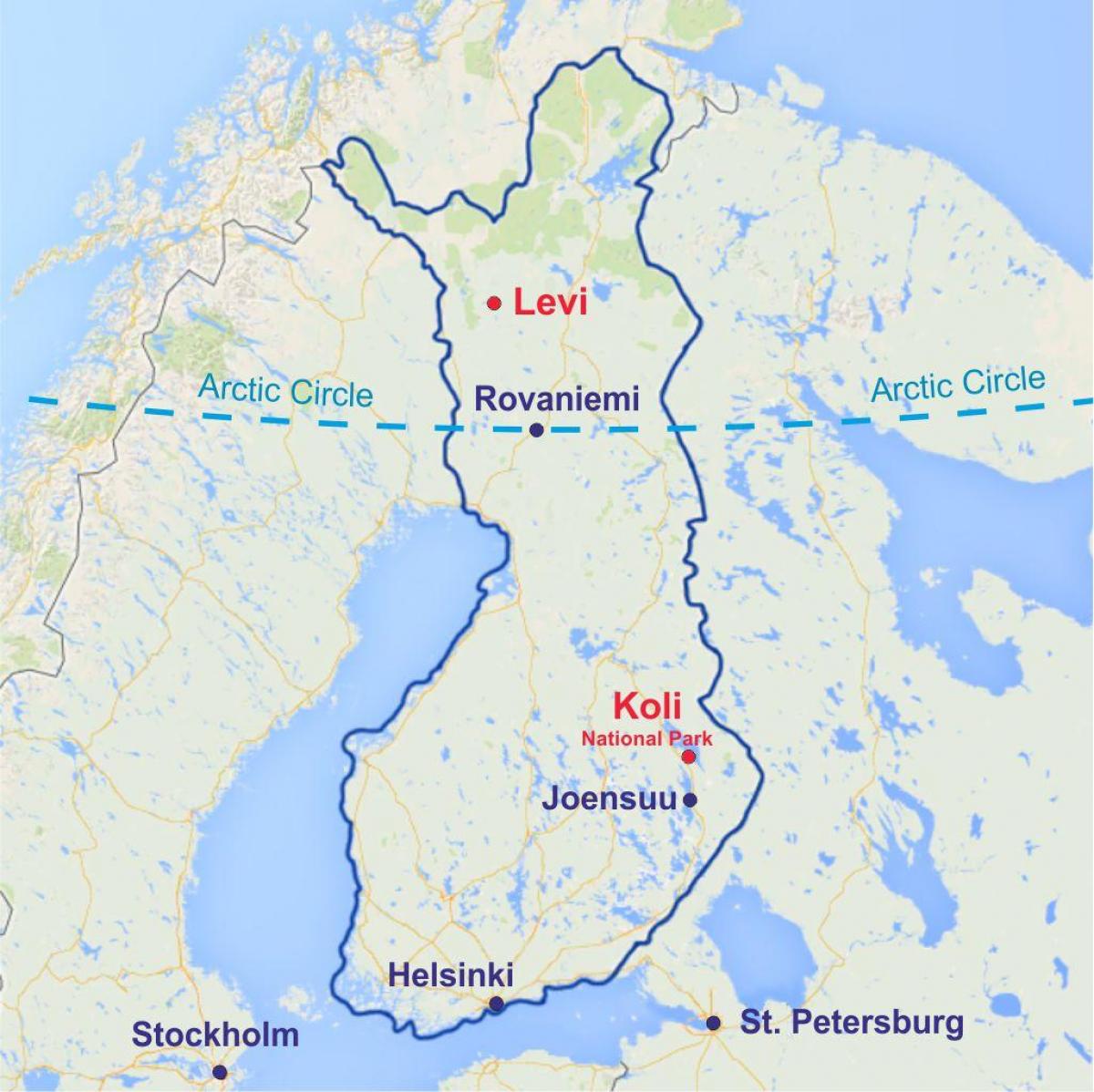Fínskom levi mapu