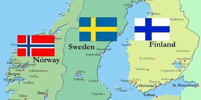 Mapa krajiny Fínsko