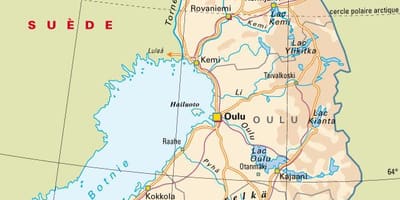 Mapa Fínsko národné parky